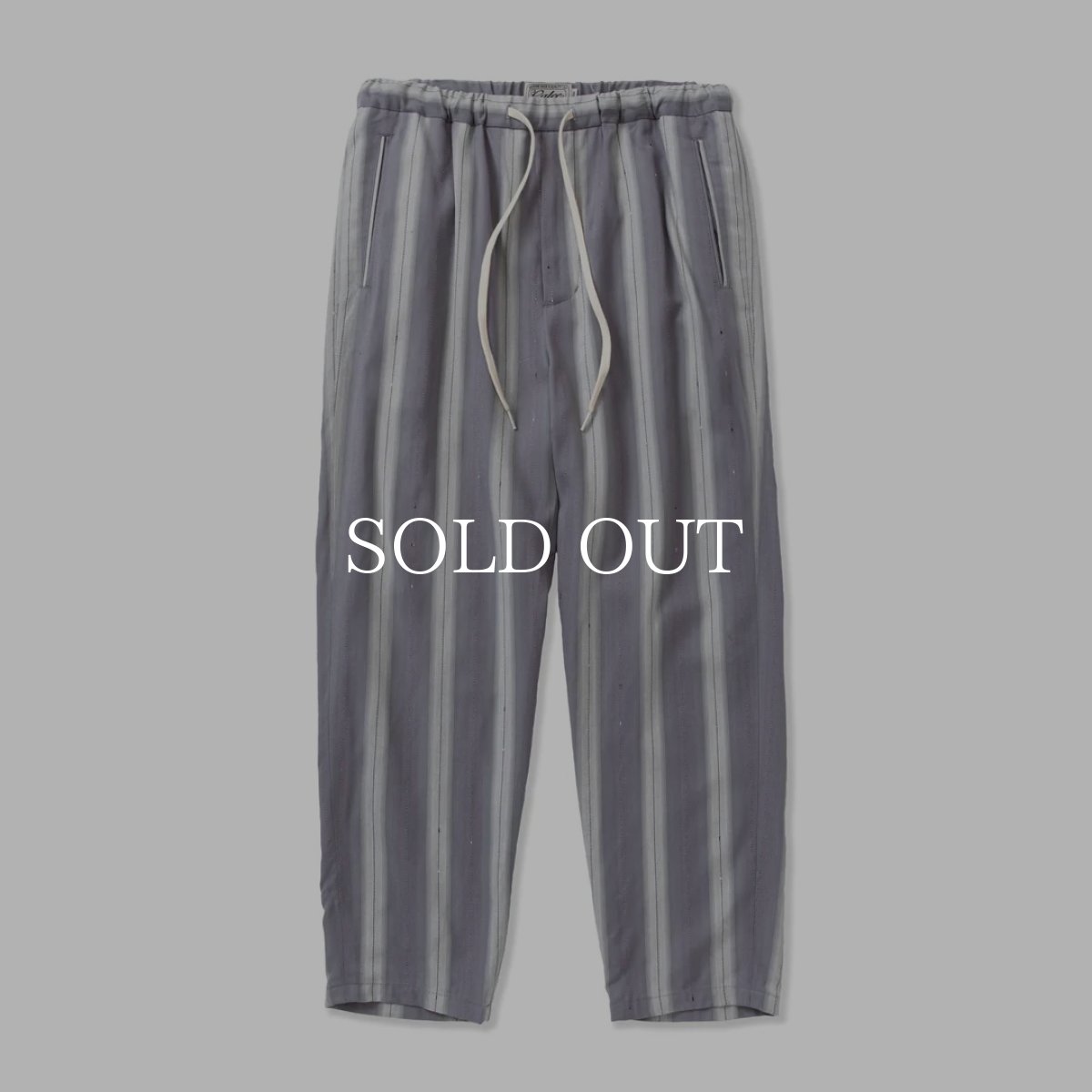 画像1: CALEE  VINTAGE TYPE OMBRE STRIPE EASY TROUSERS (1)