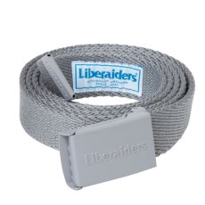 画像1: Liberaiders  EMBOSS LOGO BELT (GRAY) (1)