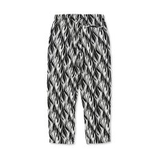 画像2: CALEE  FEATHER PATTERN EASY TROUSERS (Black) (2)