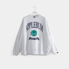 画像1: APPLEBUM  College Logo Big Crew Sweat (Ash) (1)