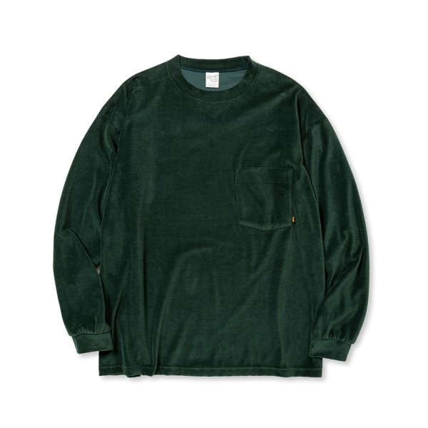 CALEE VELOUR DROP SHOULDER L/S CS (Green) CL-23AW005 公式通販 CALEE VELOUR DROP SHOULDER L/S CS (Green) CL-23AW005 公式通販