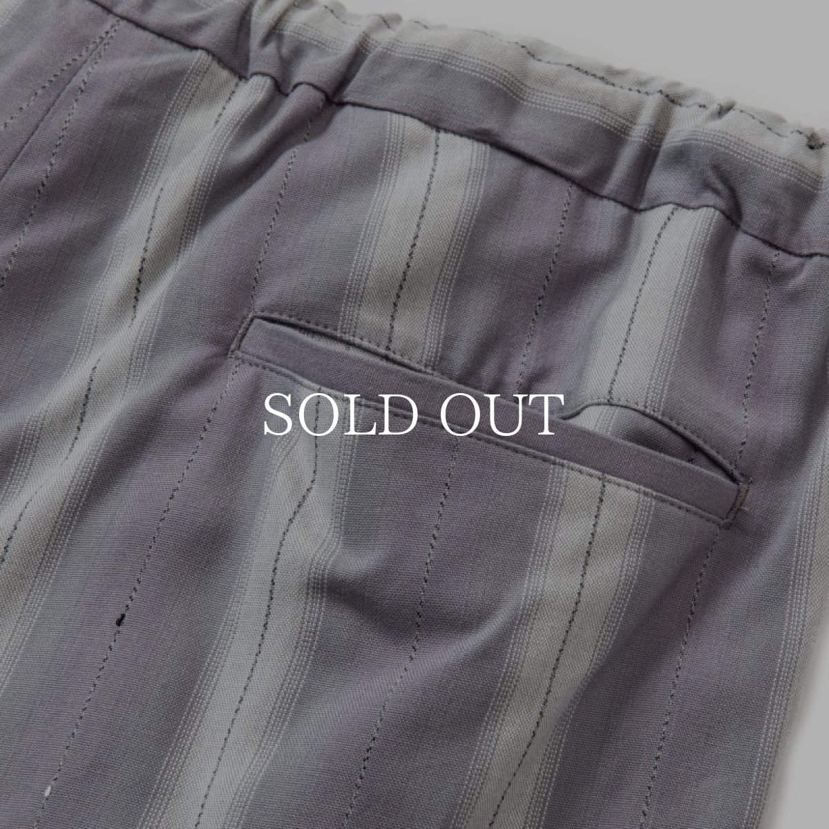 画像5: CALEE  VINTAGE TYPE OMBRE STRIPE EASY TROUSERS (5)