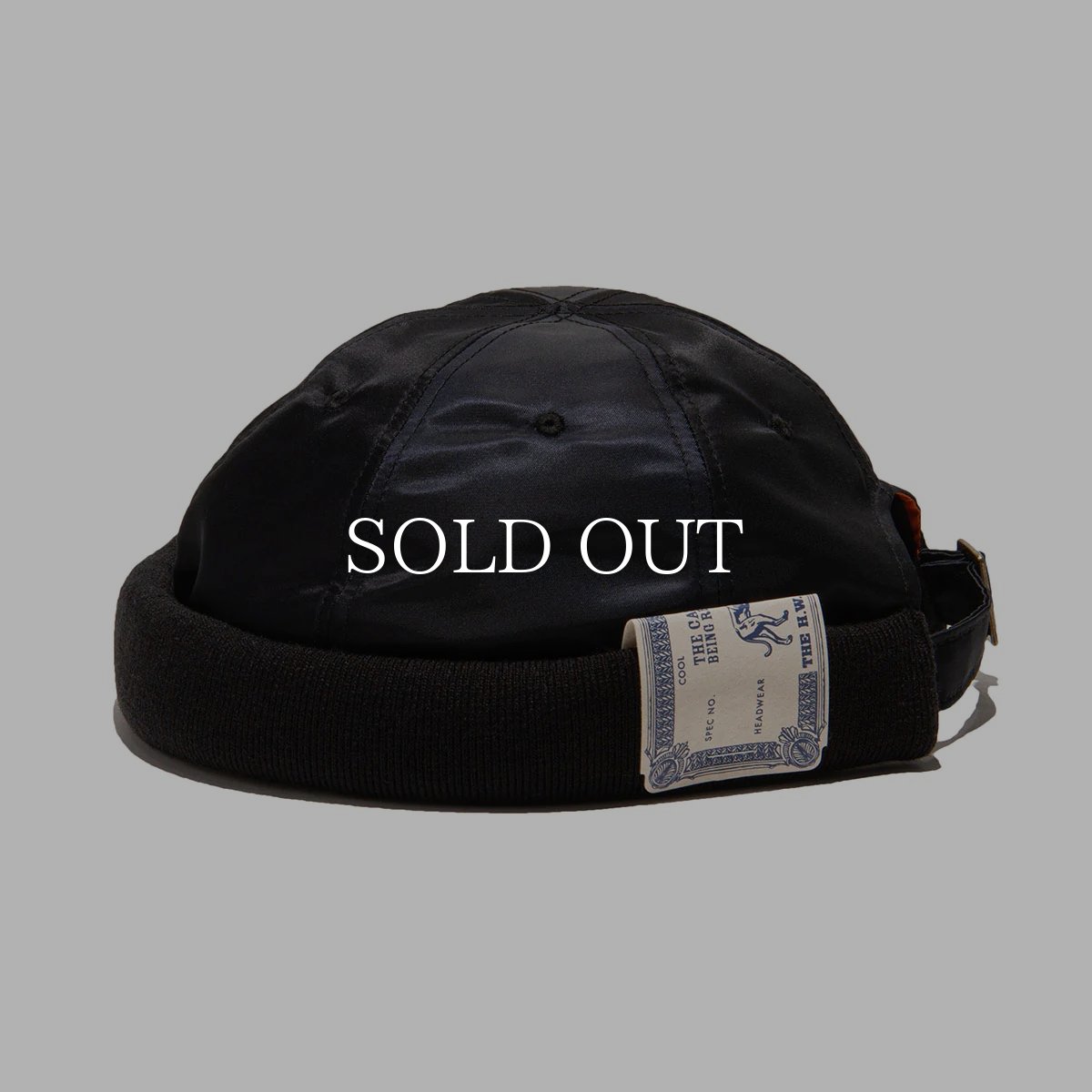 画像3: THE H.W.DOG&CO.  MA1 ROLLCAP (BLACK) (3)