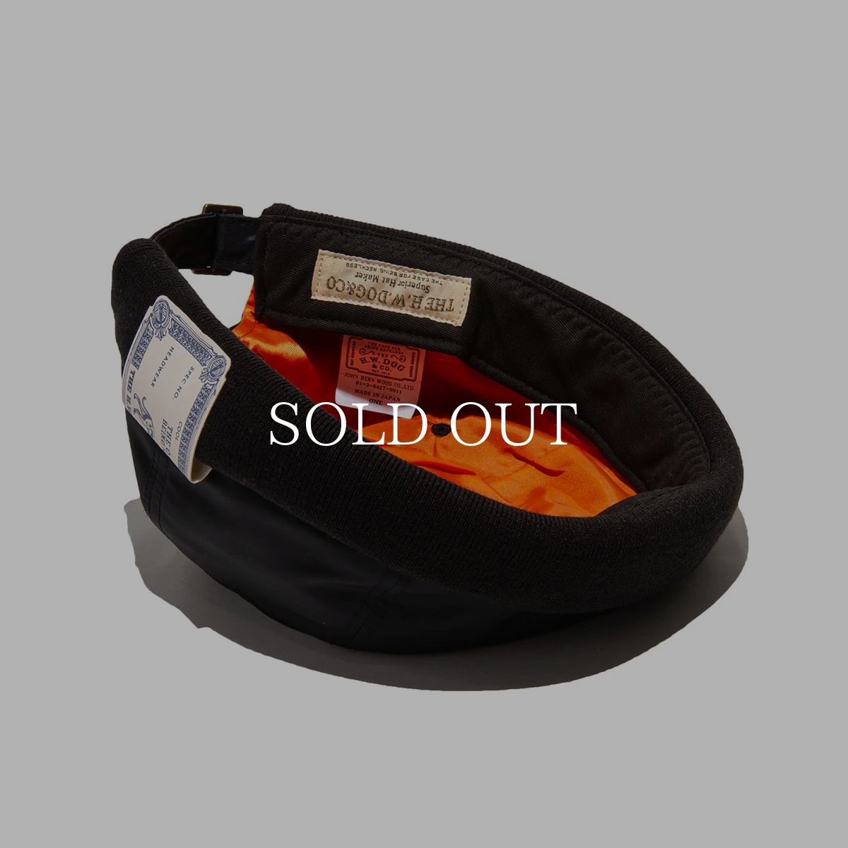 画像5: THE H.W.DOG&CO.  MA1 ROLLCAP (BLACK) (5)