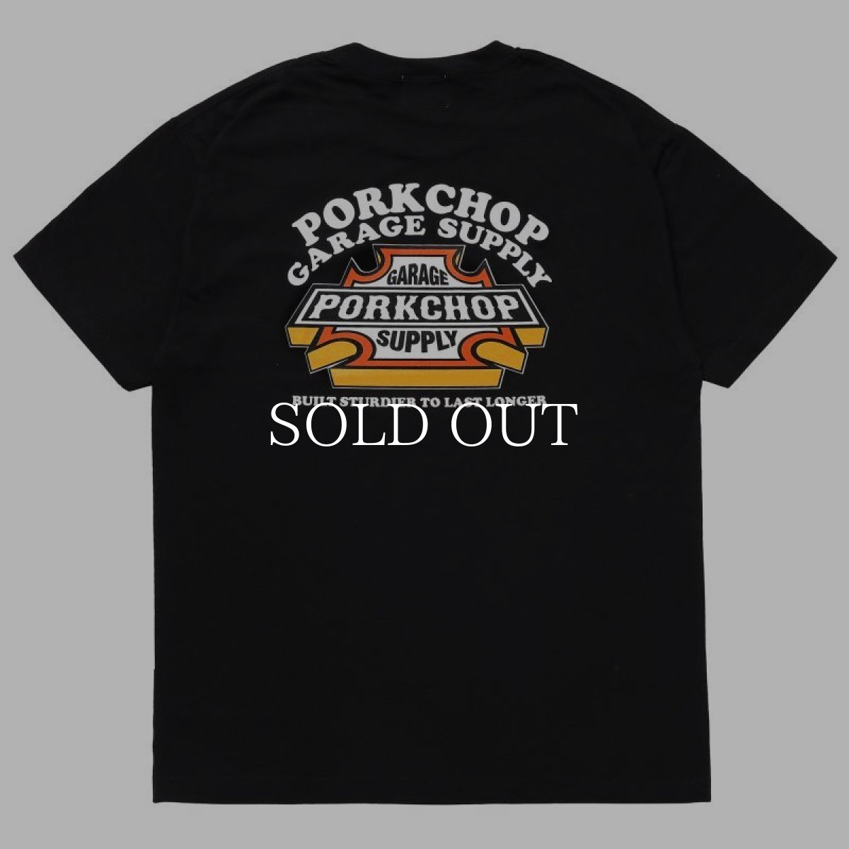 画像2: PORKCHOP GARAGE SUPPLY  3D B&S TEE (BLACK) (2)