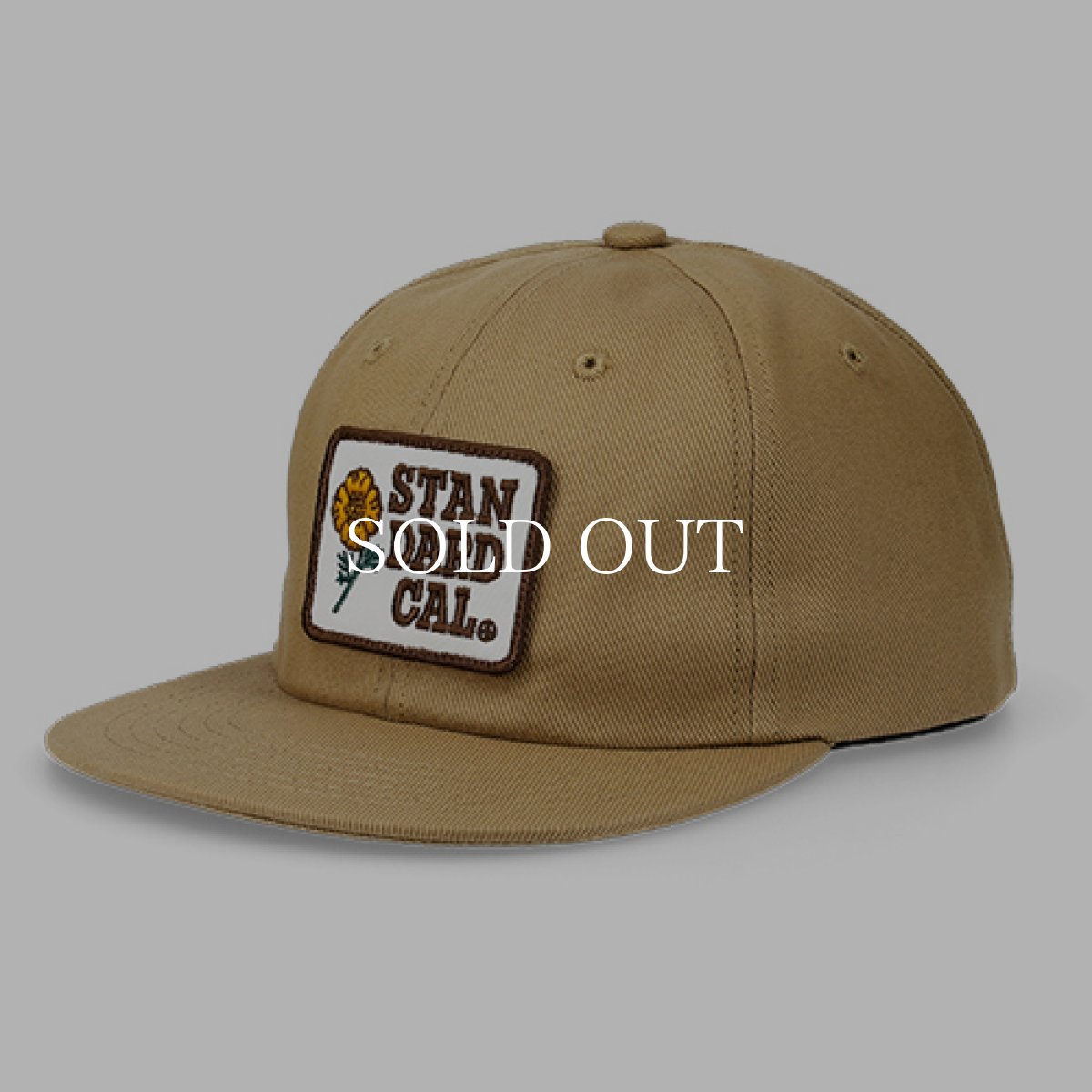 画像1: STANDARD CALIFORNIA  SD Poppy Logo Patch Twill Cap (Beige) (1)