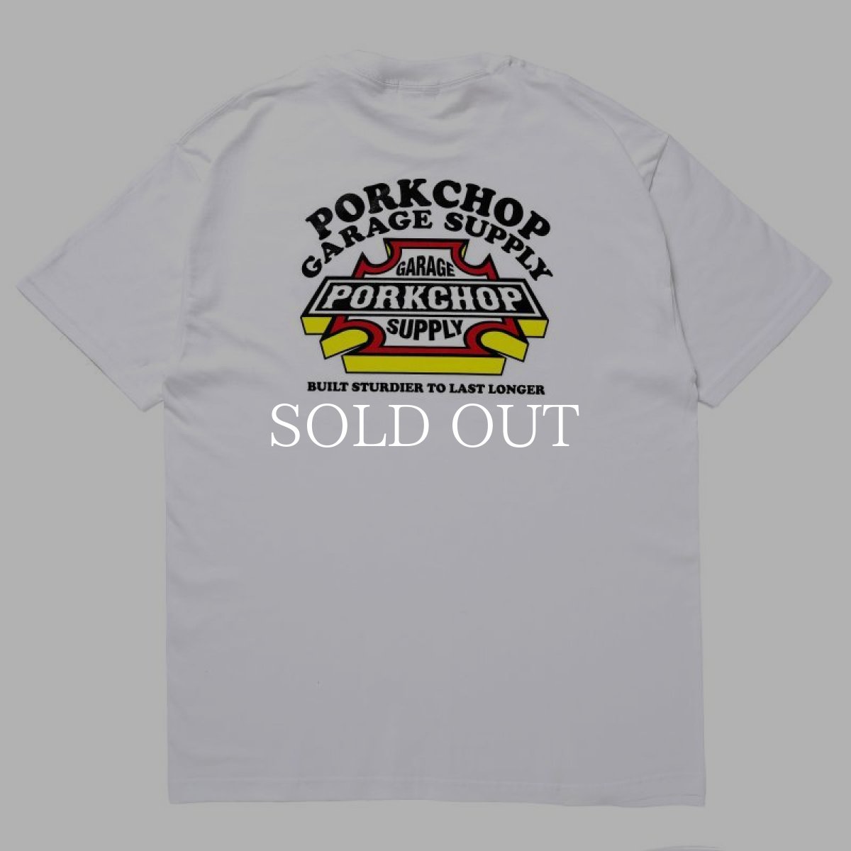 画像2: PORKCHOP GARAGE SUPPLY  3D B&S TEE (WHITE) (2)