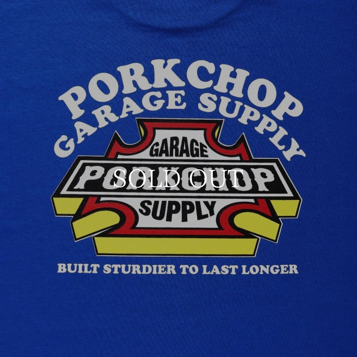 画像4: PORKCHOP GARAGE SUPPLY  3D B&S TEE (BLUE) (4)