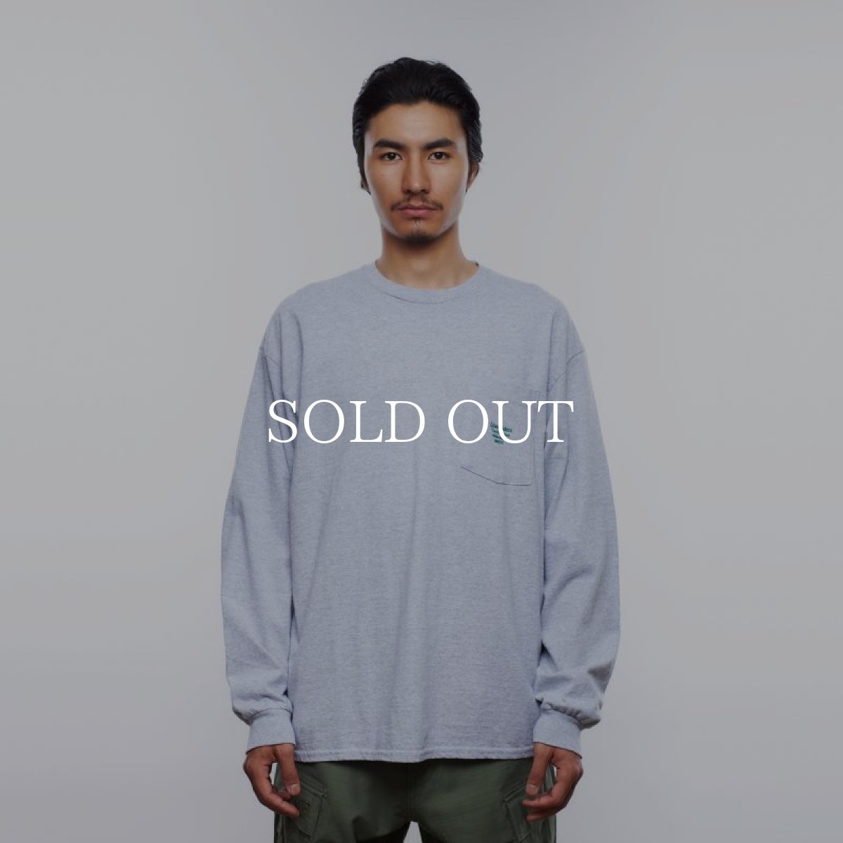 画像6: Liberaiders  POCKET LOGO L/S TEE (GRAY) (6)
