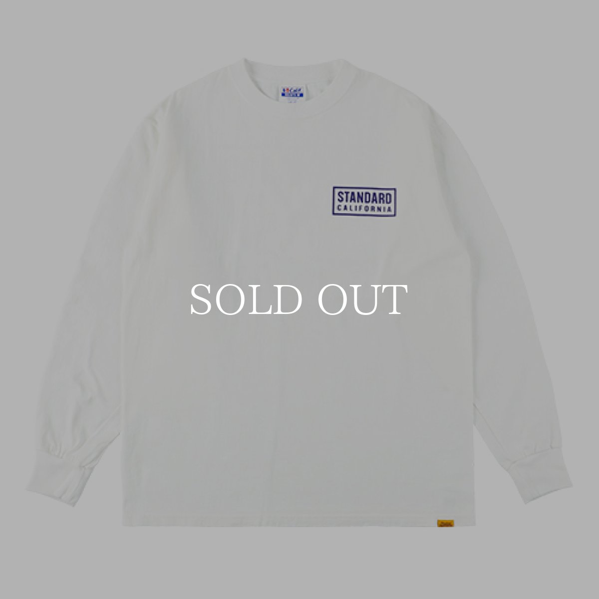 画像2: STANDARD CALIFORNIA  SD Heavyweight Box Logo Long Sleeve T (White) (2)