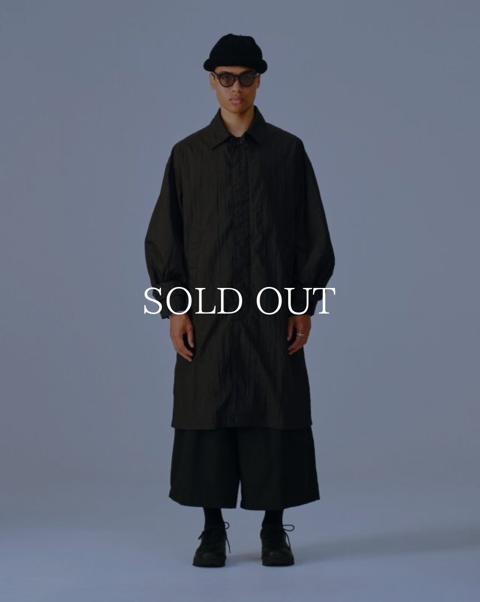 画像5: COOTIE   Shrink Nylon Bal Collar Coat (Black) (5)