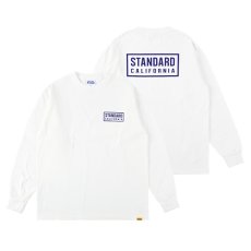 画像1: STANDARD CALIFORNIA  SD Heavyweight Box Logo Long Sleeve T (White) (1)