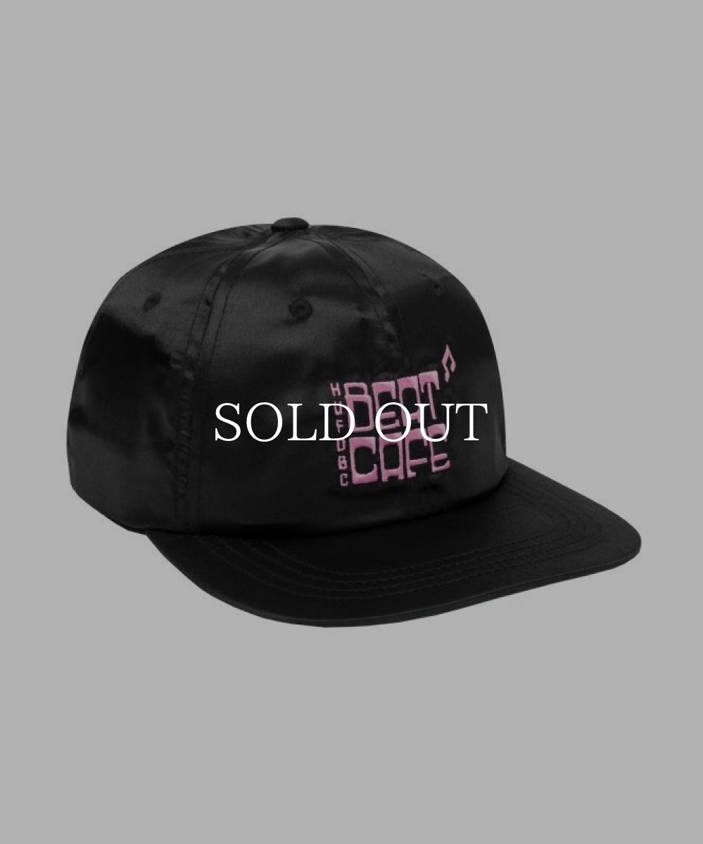 画像1: HUF  BEAT CAFE 6 PANEL HAT (BLACK) (1)