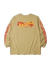 画像2: RADIALL  LO-N-SLO - CREW NECK T-SHIRT L/S (Khaki) (2)