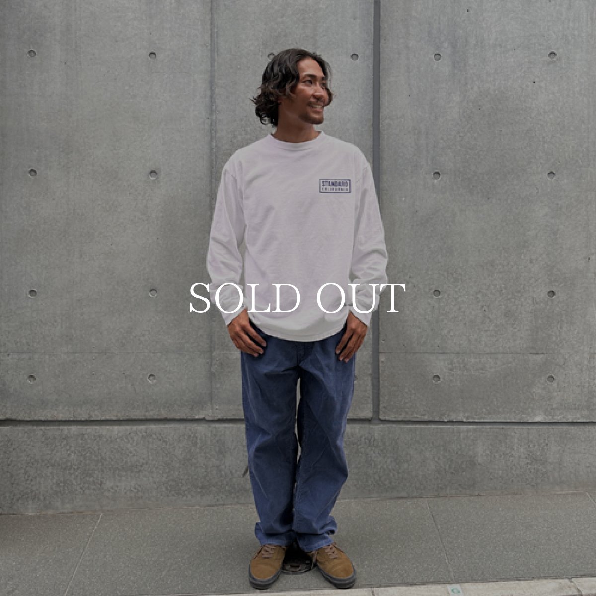 画像7: STANDARD CALIFORNIA  SD Heavyweight Box Logo Long Sleeve T (White) (7)