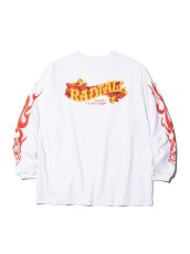 画像2: RADIALL  LO-N-SLO - CREW NECK T-SHIRT L/S (White) (2)