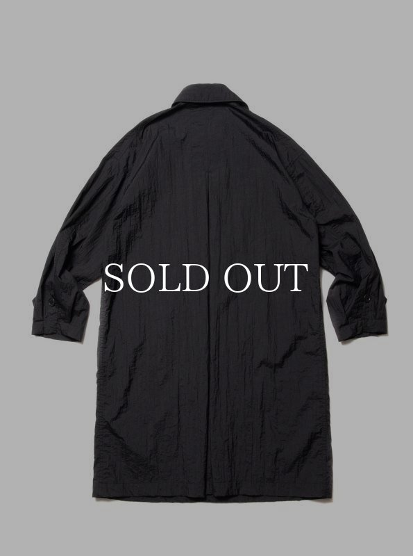 COOTIE PRODUCTIONS Shrink Nylon Bal Collar Coat (Black) CTE-23S202