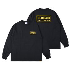 画像1: STANDARD CALIFORNIA  SD Heavyweight Box Logo Long Sleeve T (Black) (1)