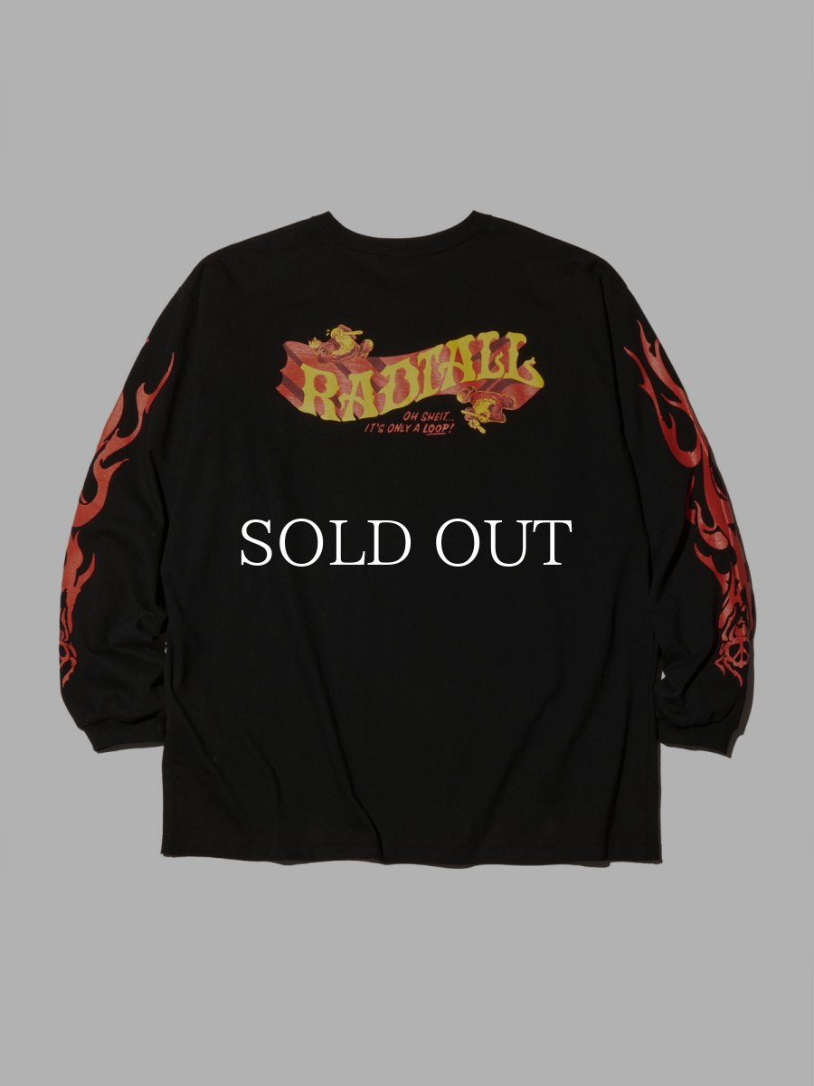 画像2: RADIALL  LO-N-SLO - CREW NECK T-SHIRT L/S (Black) (2)