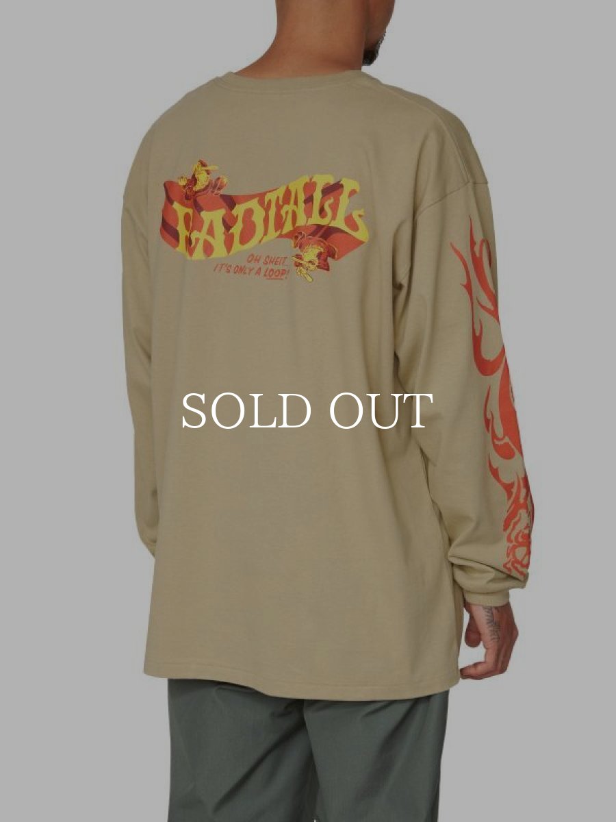 画像7: RADIALL  LO-N-SLO - CREW NECK T-SHIRT L/S (Khaki) (7)