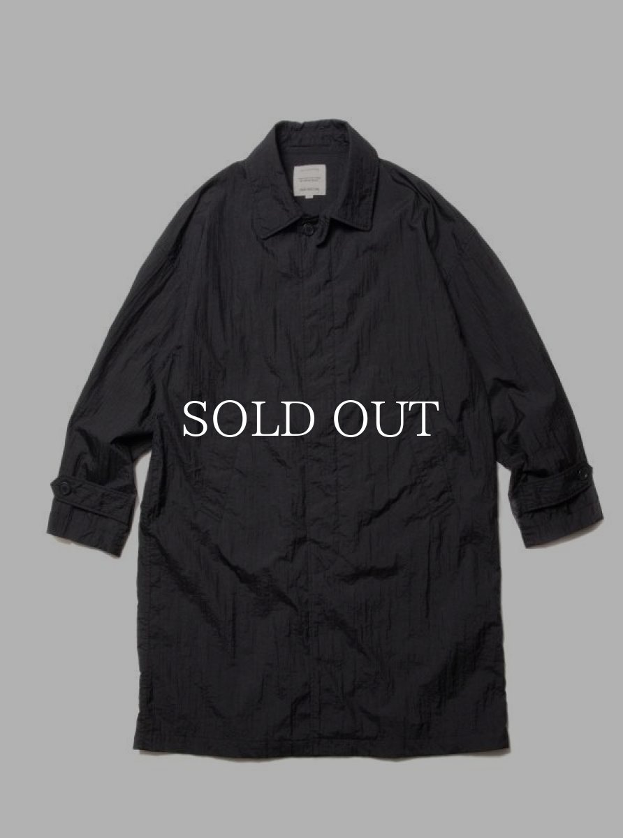 画像1: COOTIE   Shrink Nylon Bal Collar Coat (Black) (1)