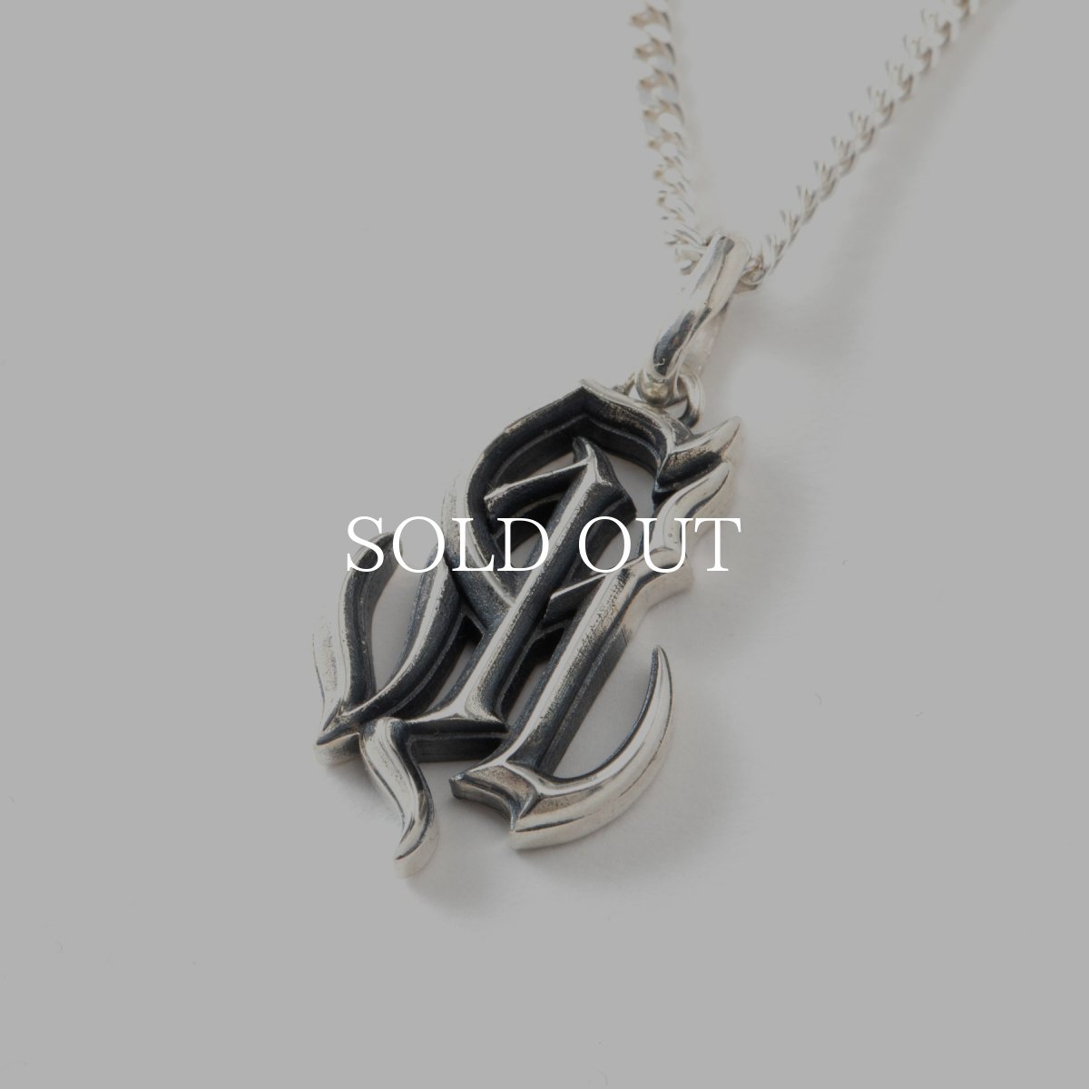 画像2: CALEE  CAL NT LOGO SILVER NECKLACE (2)