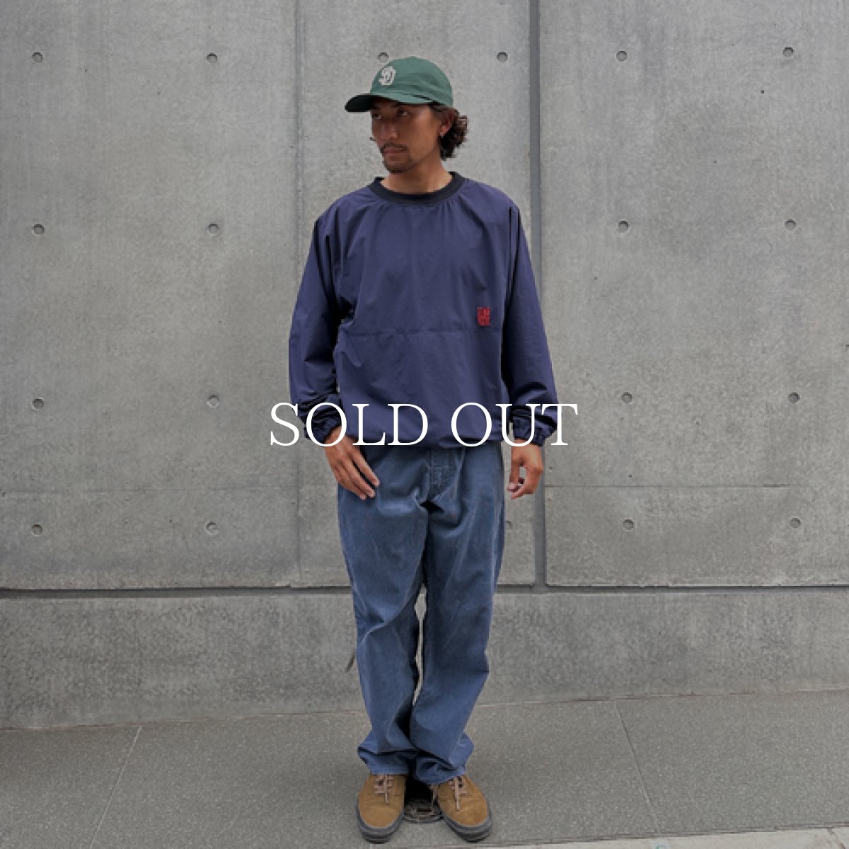 画像2: STANDARD CALIFORNIA  SD Cordura Stretch Utility Pullover Shirt (Navy) (2)
