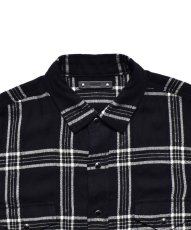 画像2: MINEDENIM  R. Wool Flannel Check Western SH Western SH (BLK) (2)