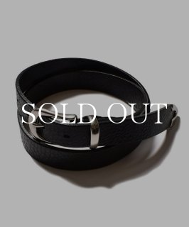 MINEDENIM ベルト western leather belt 32 MINEDENIM - Leather Western Belt （BLK） レザーベルト ナロー