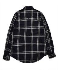 画像4: MINEDENIM  R. Wool Flannel Check Western SH Western SH (BLK) (4)