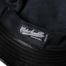 画像4: CALEE  CAL LOGO LEATHER BUCKET HAT (Black) (4)
