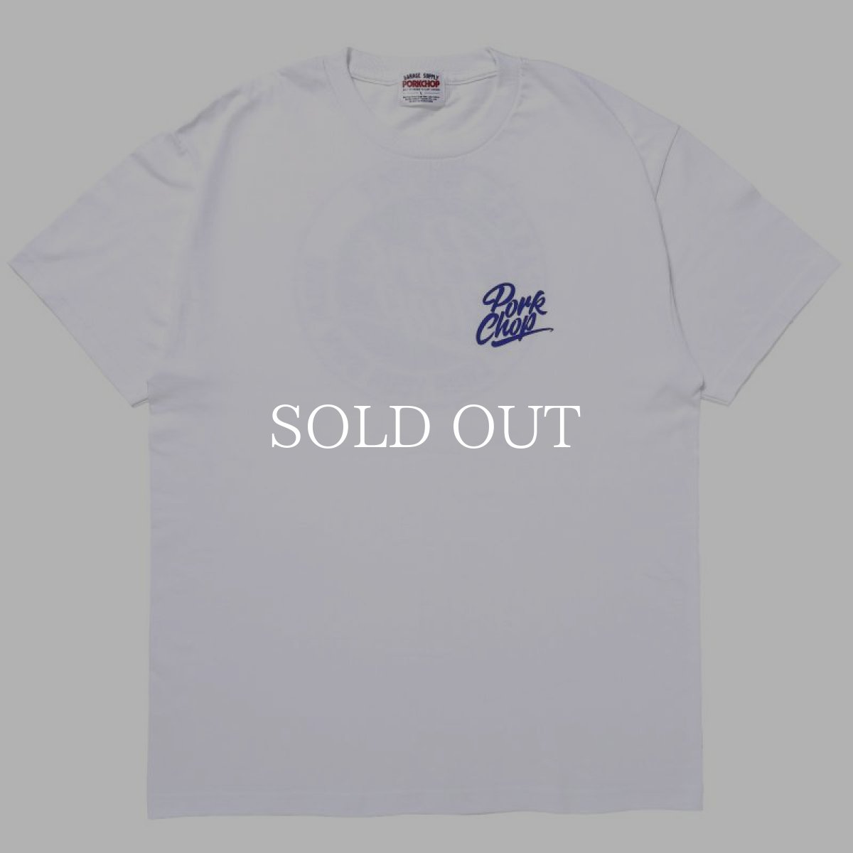 画像1: PORKCHOP GARAGE SUPPLY  STENCIL CS TEE (WHITE) (1)