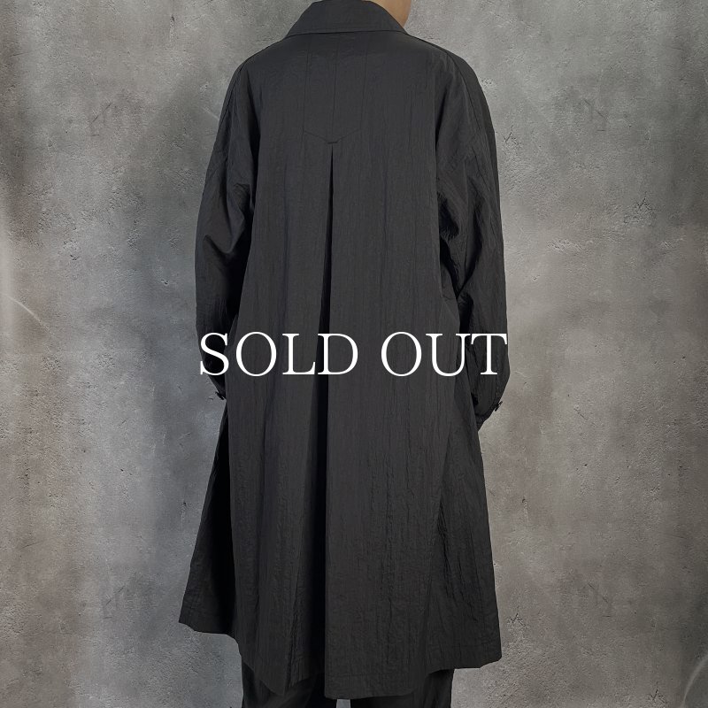 COOTIE PRODUCTIONS Shrink Nylon Bal Collar Coat (Black) CTE-23S202