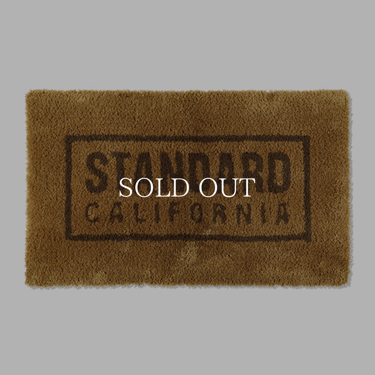 画像1: STANDARD CALIFORNIA  SD Box Logo Rug (Beige) (1)