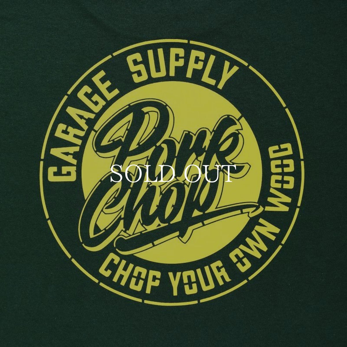 画像4: PORKCHOP GARAGE SUPPLY  STENCIL CS TEE (FOREST) (4)