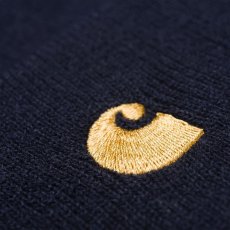 画像4: CARHARTT WIP  CHASE BEANIE (Dark Navy / Gold) (4)