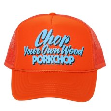 画像1: PORKCHOP GARAGE SUPPLY  CHOP YOUR OWN WOOD CAP (ORANGE) (1)