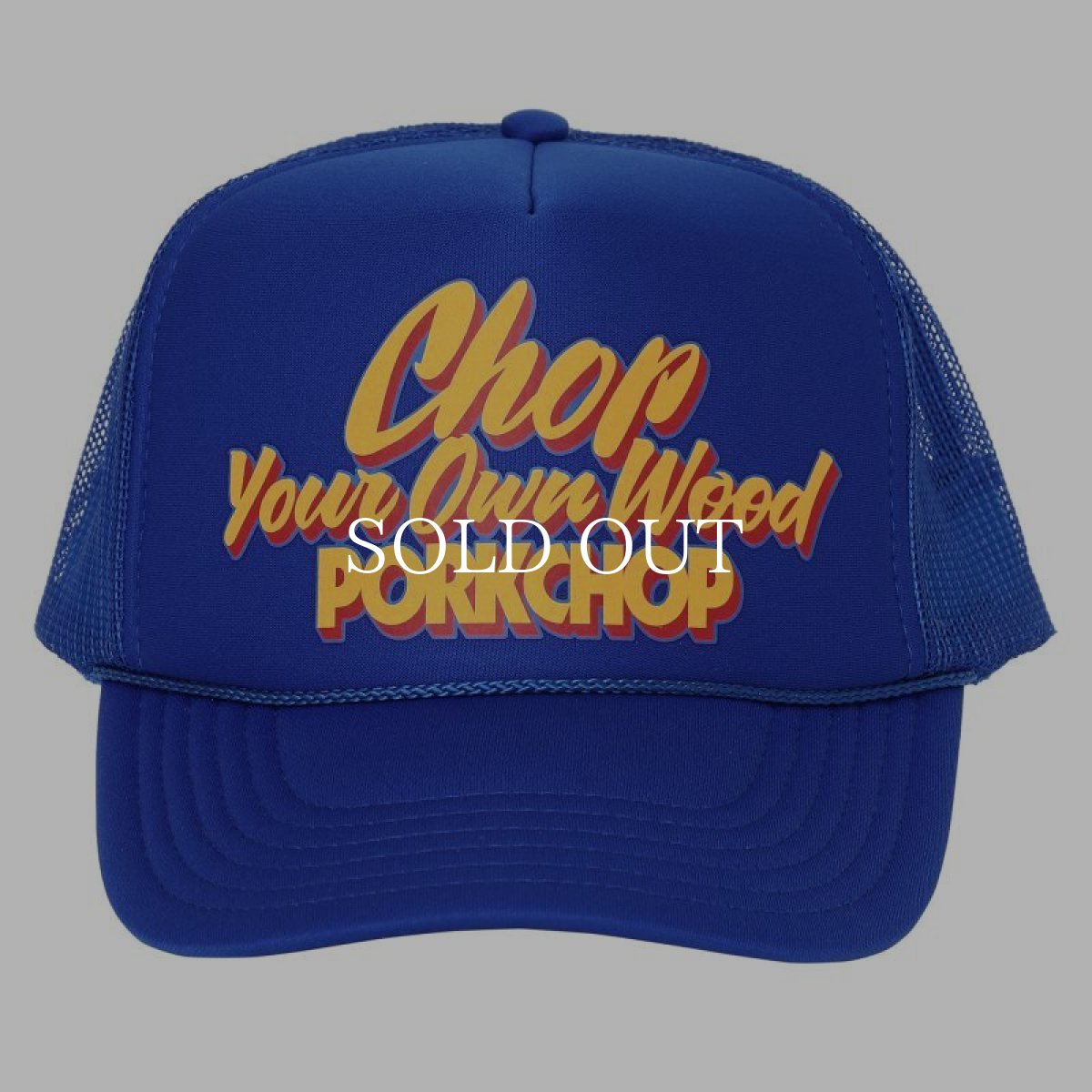 画像1: PORKCHOP GARAGE SUPPLY  CHOP YOUR OWN WOOD CAP (BLUE) (1)