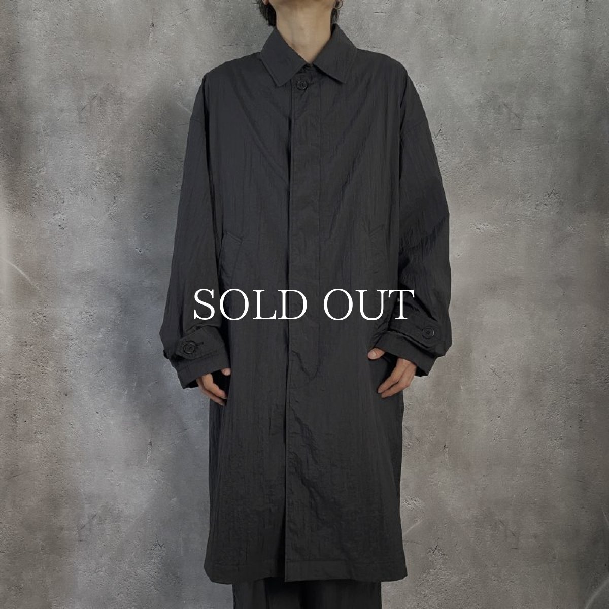 画像8: COOTIE   Shrink Nylon Bal Collar Coat (Black) (8)