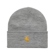 画像1: CARHARTT WIP  CHASE BEANIE (Grey Heather / Gold) (1)