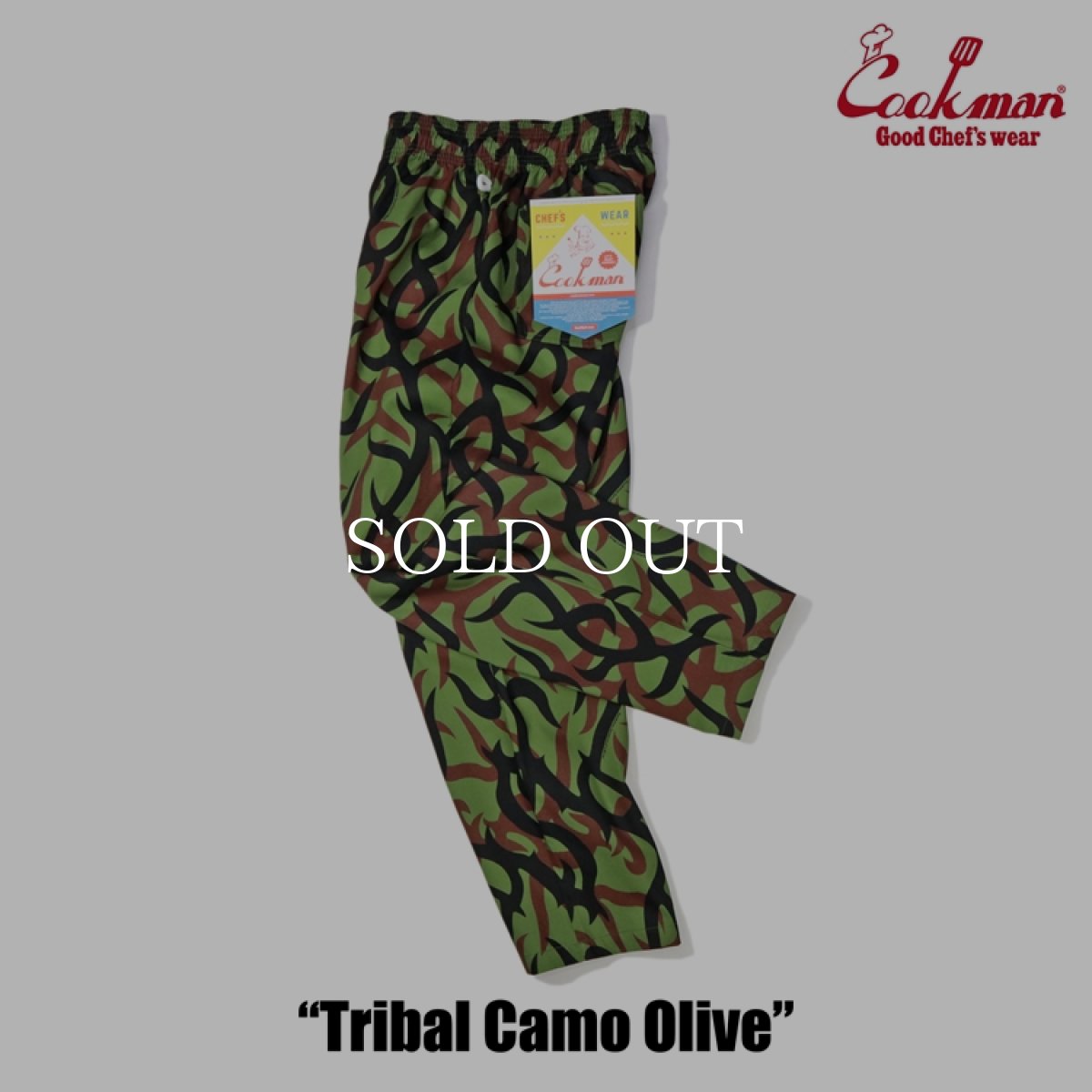画像10: COOKMAN  Chef Pants Tribal Camo Olive (Olive Green) (10)
