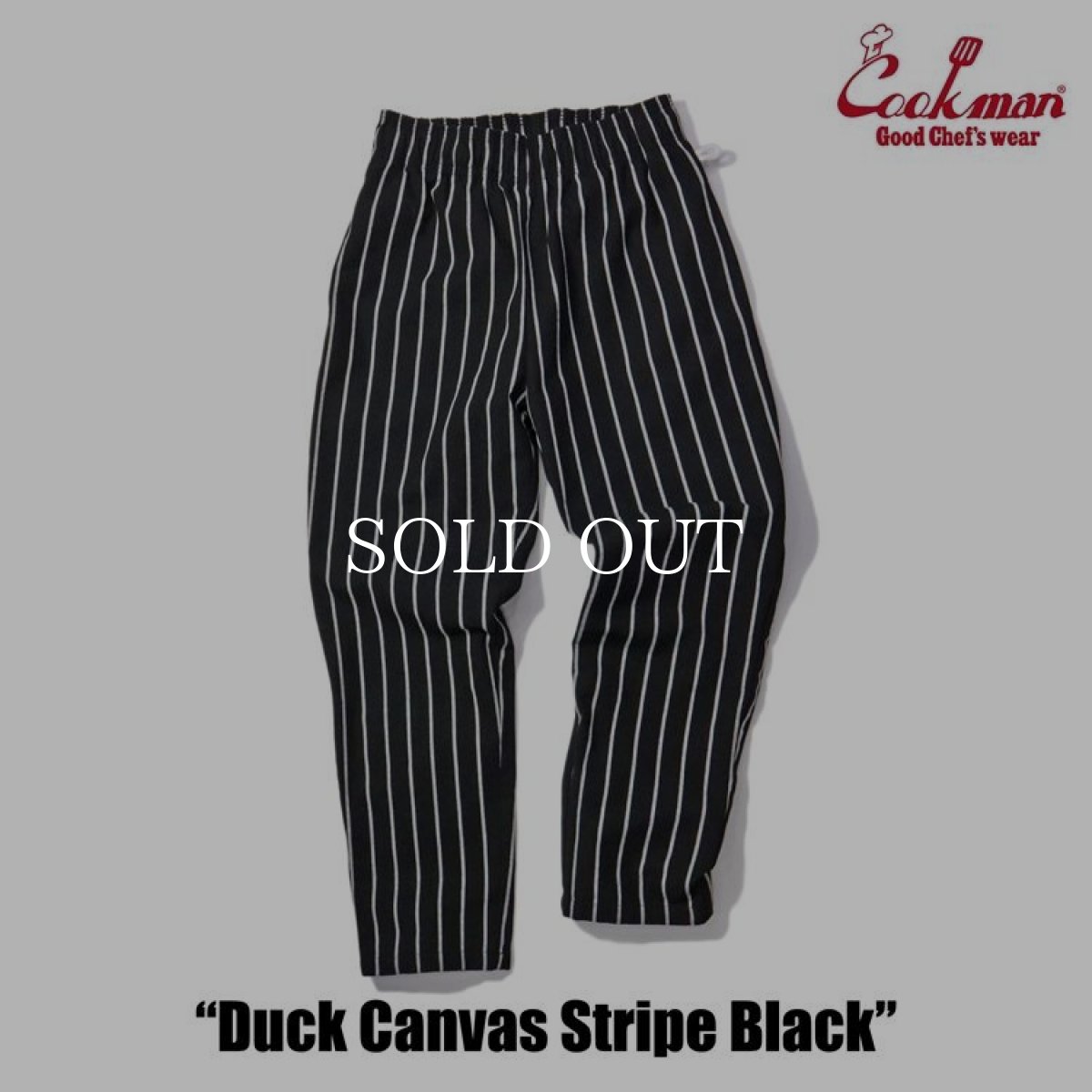 画像9: COOKMAN  Chef Pants Duck Canvas Stripe (Black) (9)