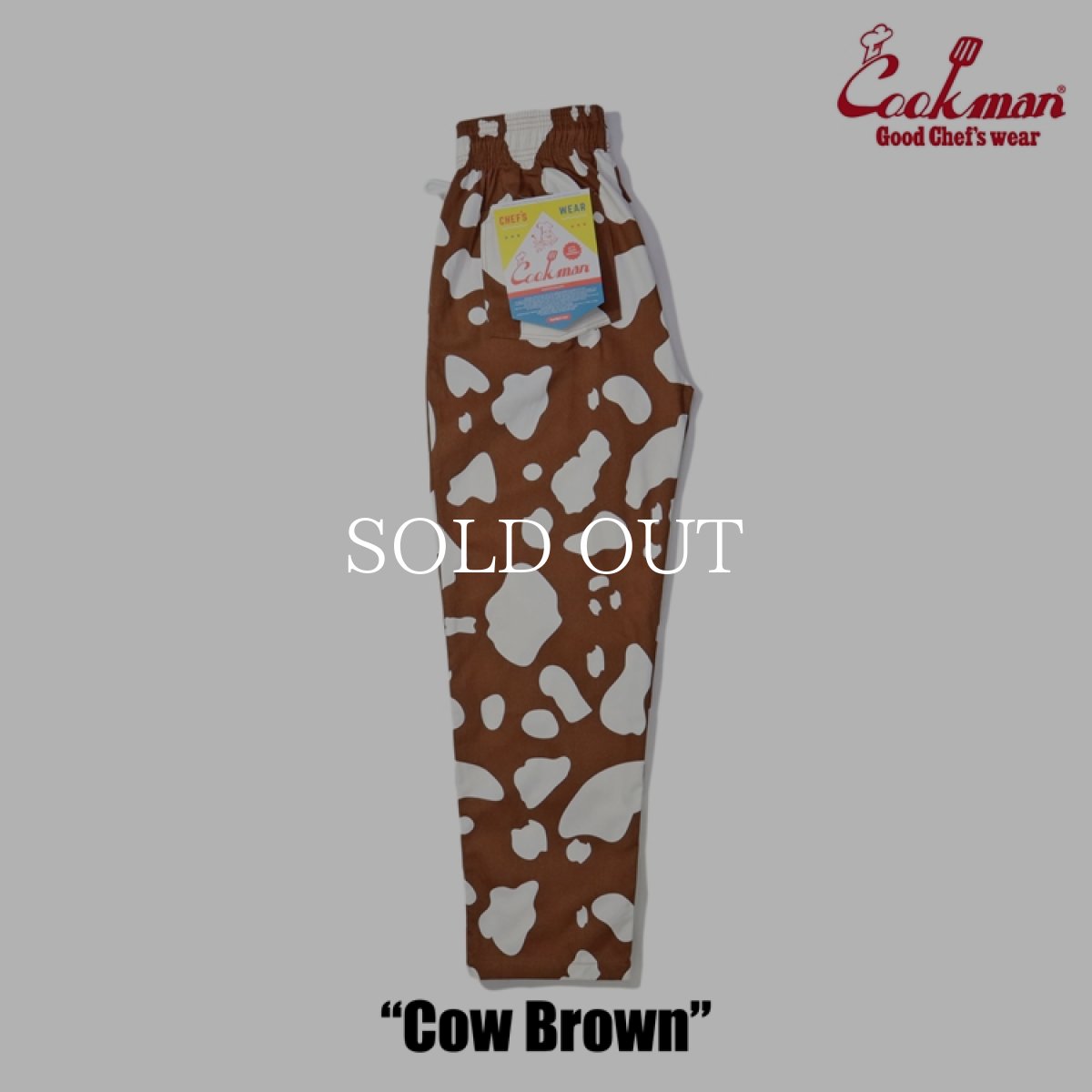 画像11: COOKMAN  Chef Pants Cow (Brown) (11)