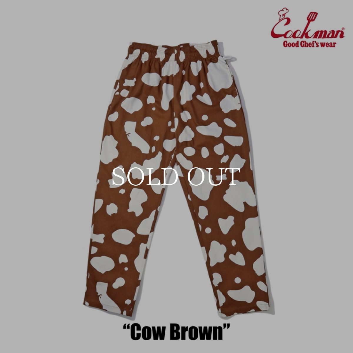 画像3: COOKMAN  Chef Pants Cow (Brown) (3)