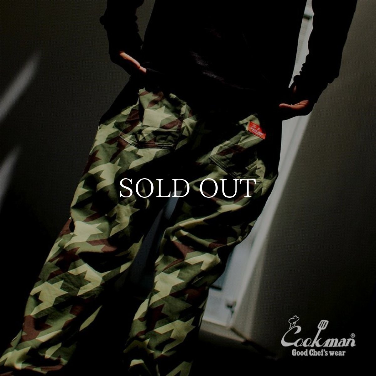 画像21: COOKMAN  Chef Pants Chidori Camo Green (Green) (21)