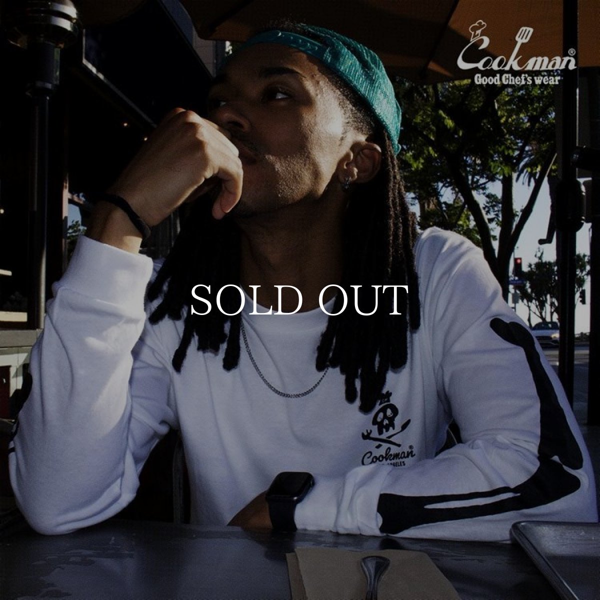 画像11: COOKMAN  ロングスリーブ Tシャツ Skull (White) (11)