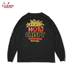 画像2: COOKMAN  ロングスリーブ Tシャツ French Fries (Black) (2)