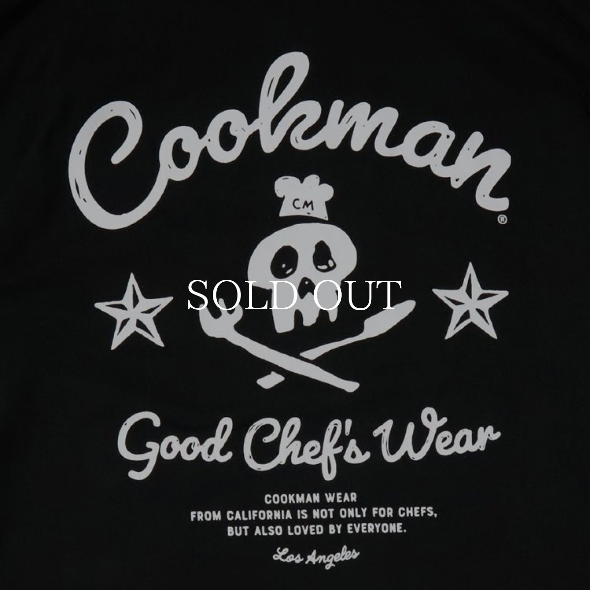 画像4: COOKMAN  ロングスリーブ Tシャツ Skull (Black) (4)