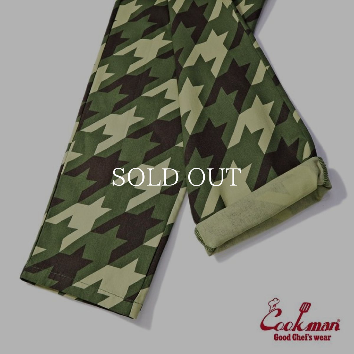 画像7: COOKMAN  Chef Pants Chidori Camo Green (Green) (7)