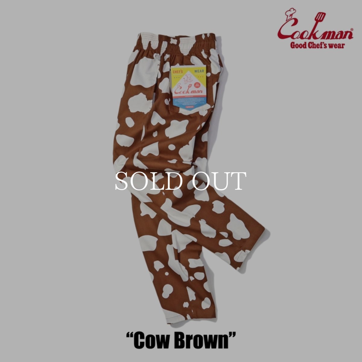 画像10: COOKMAN  Chef Pants Cow (Brown) (10)